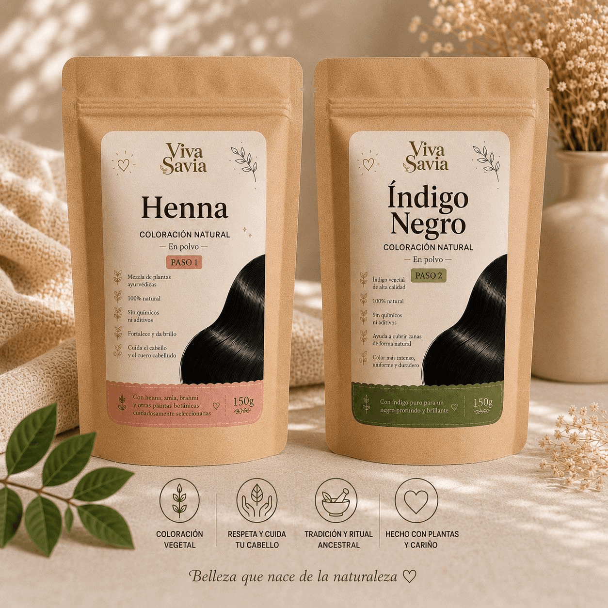 Pack Tinción Canas Negro