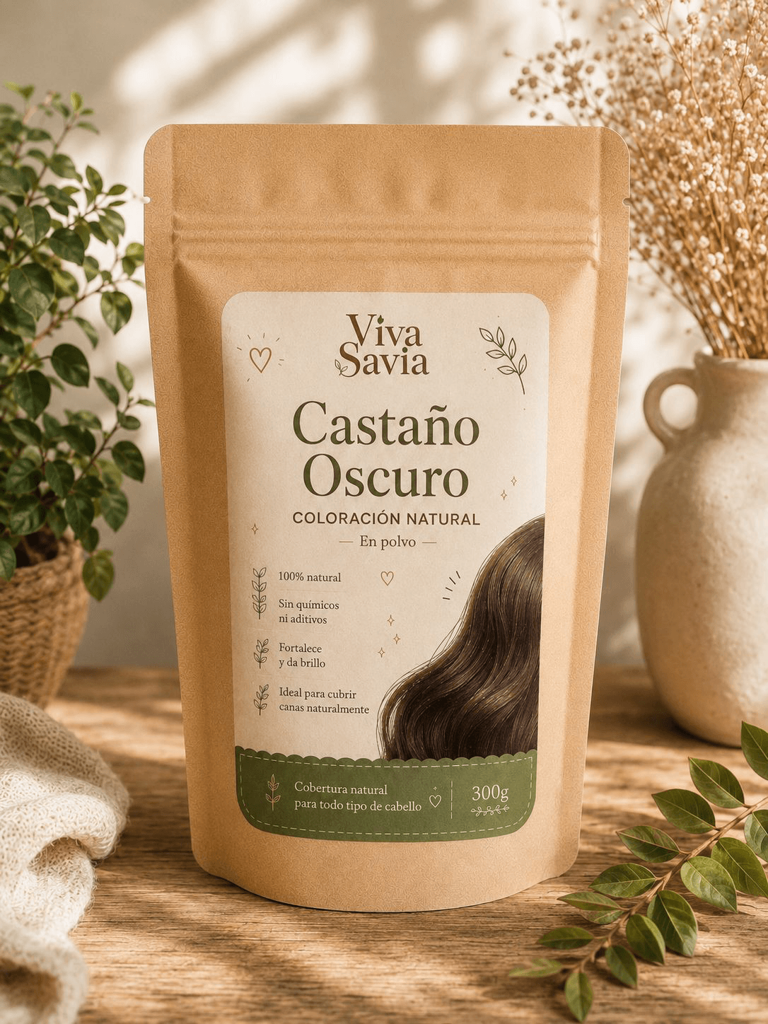 Tinción Canas Castaño Natural